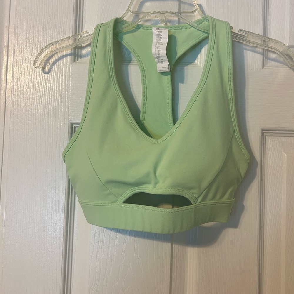Fabletics Women's Green Sports Bra XS